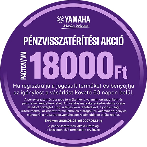 Yamaha Play Now promóciós és pénzvisszatérítési kampány!