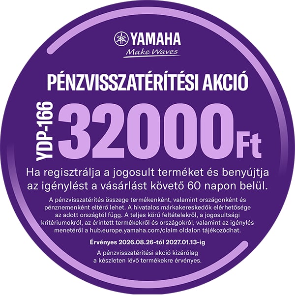 Yamaha Play Now promóciós és pénzvisszatérítési kampány!