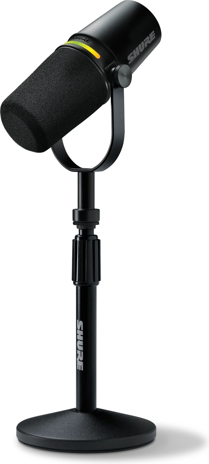 Shure MOTIV MV7+ Black XLR/USB dinamikus podcast mikrofon +
