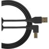 UDG Ultimate Audio Cable A-B Angled fekete 1 m USB kábel