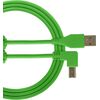 UDG Ultimate Audio Cable A-B Angled zöld 1 m USB kábel