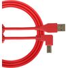 UDG Ultimate Audio Cable A-B Angled piros 1 m USB kábel