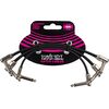 Ernie Ball 6221 Flat Ribbon 15 cm fekete patchkábel szett