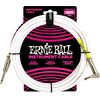 Ernie Ball 6400 fehér 4,5 m pipás gitárkábel