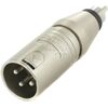 Neutrik NA2MPMM XLR papa - RCA átalakító