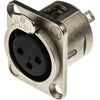 Neutrik NC3FD-L-1 3 pólusú XLR mama aljzat