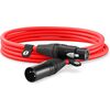 RODE XLR3M XLR-Cable piros 3 m XLR mikrofonkábel
