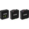 RODE Wireless GO Gen 3 kétcsatornás vezetéknélküli csíptetős mikrofon szett - fekete