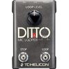 TC Helicon Ditto Mic Looper ének/akusztikus hangszer looper effektpedál