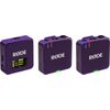 RODE Wireless GO Gen 3 kétcsatornás vezetéknélküli csíptetős mikrofon szett - lila