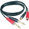 KLOTZ AT-CJ0200 2 m JACK-RCA dupla kábel