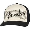 Fender Electric Guitars Hat Black/Cream baseball sapka