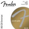 Fender 70CL 80/20 Bronze 11-52 akusztikus gitárhúr