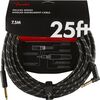 Fender Deluxe Series 7,5 m Black Tweed pipás gitárkábel
