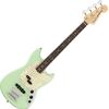 Fender American Performer Mustang Bass RW Satin Surf Green elektromos basszusgitár