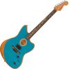 Fender American Acoustasonic Jazzmaster EB Ocean Turquoise elektro-akusztikus gitár