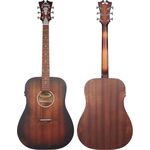 D'Angelico Premier Lexington LS Aged Mahogany elektro-akusztikus gitár