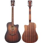 D'Angelico Premier Bowery LS Aged Mahogany elektro-akusztikus gitár
