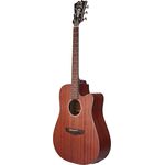 D'Angelico Premier Bowery LS Mahogany Satin elektro-akusztikus gitár