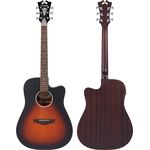 D'Angelico Premier Bowery LS Satin Vintage Sunburst elektro-akusztikus gitár