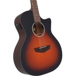 D'Angelico Premier Fulton LS Satin Vintage Sunburst 12-húros elektro-akusztikus gitár