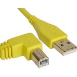UDG Ultimate Audio Cable A-B Angled sárga 1 m USB kábel