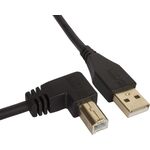 UDG Ultimate Audio Cable A-B Angled fekete 3 m USB kábel