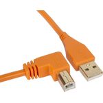 UDG Ultimate Audio Cable A-B Angled narancs 3 m USB kábel