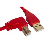 UDG Ultimate Audio Cable A-B Angled piros 3 m USB kábel
