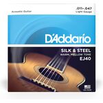 D'Addario EJ40 Silk&Steel 11-47 akusztikus gitárhúr