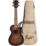 Flight DUC380CEQ Amber elektro-akusztikus koncert ukulele