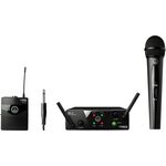 AKG WMS40 Mini Dual Vocal Instrumental Set vezetéknélküli kézi mikrofon/hangszeres szett (US45A/C)