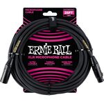 Ernie Ball 6073 fekete 7,5 m mikrofonkábel