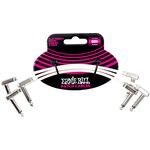 Ernie Ball 6385 Flat Ribbon 15 cm fehér patchkábel szett
