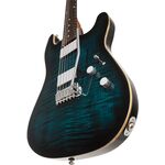 Sterling by Music Man Sabre Deep Blue Burst elektromos gitár