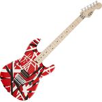 EVH Striped Series Red with Black Stripes elektromos gitár