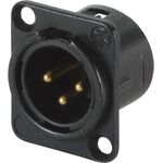 Neutrik NC3MD-L-B-1 XLR papa aljzat