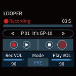 Valeton GP-100 multi-effekt processzor pedál, fekete