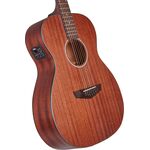 D'Angelico Premier Tammany LS Natural Mahogany Satin elektro-akusztikus gitár