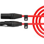 RODE XLR3M XLR-Cable piros 3 m XLR mikrofonkábel