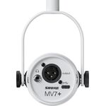 Shure MOTIV MV7+ White XLR/USB dinamikus podcast mikrofon