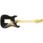 Fender Custom Shop 1960 Stratocaster Heavy Relic RW Aged Black over 3-Color Sunburst elektromos gitár