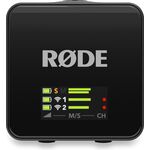 RODE Wireless GO Gen 3 kétcsatornás vezetéknélküli csíptetős mikrofon szett - fekete