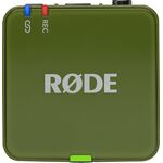 RODE Wireless GO Gen 3 kétcsatornás vezetéknélküli csíptetős mikrofon szett - sötétzöld