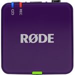 RODE Wireless GO Gen 3 kétcsatornás vezetéknélküli csíptetős mikrofon szett - lila