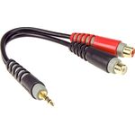 KLOTZ AYS-4 0,2 m TRS 3,5 mm - 2 x RCA aljzat Y átalakítókábel
