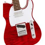 Squier Affinity Series Telecaster FMT SH LRL Crimson Red Transparent elektromos gitár