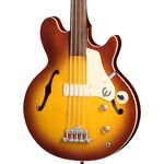 Epiphone Jack Casady Fretless Bass Aged Royal Tan elektromos basszusgitár