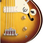 Epiphone Jack Casady Fretless Bass Aged Royal Tan elektromos basszusgitár