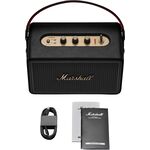 Marshall Kilburn III Black and Brass hordozható Bluetooth hangszóró